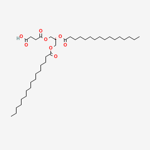 (R)-4-(2,3-Bis(palmitoyloxy)propoxy)-4-oxobutanoic acid chemical structure (CAS 108032-13-9)