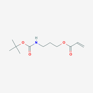 3-((tert-Butoxycarbonyl)amino)propyl acrylate chemical structure (CAS 1080530-15-9)