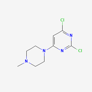 2,4-Dichloro-6-(4-methylpiperazin-1-yl)pyrimidine chemical structure (CAS 1080622-72-5)
