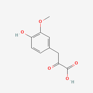 3-(4-Hydroxy-3-methoxyphenyl)-2-oxopropanoic acid chemical structure (CAS 1081-71-6)