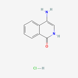 4-Aminoisoquinolin-1(2H)-one hydrochloride chemical structure (CAS 108127-91-9)