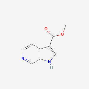 Methyl 1H-pyrrolo[2,3-c]pyridine-3-carboxylate chemical structure (CAS 108128-12-7)