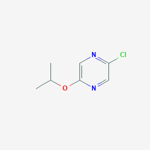 2-Chloro-5-isopropoxypyrazine chemical structure (CAS 1081522-65-7)