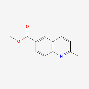 Methyl 2-methylquinoline-6-carboxylate chemical structure (CAS 108166-01-4)