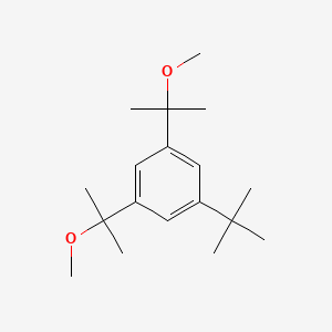 1-(tert-Butyl)-3,5-bis(2-methoxypropan-2-yl)benzene chemical structure (CAS 108180-34-3)