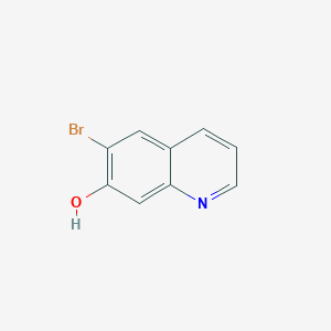 6-Bromoquinolin-7-ol chemical structure (CAS 1081816-88-7)