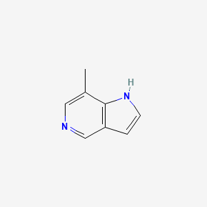 7-Methyl-1H-pyrrolo[3,2-c]pyridine chemical structure (CAS 1082041-00-6)