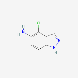 4-Chloro-1H-indazol-5-amine chemical structure (CAS 1082041-33-5)