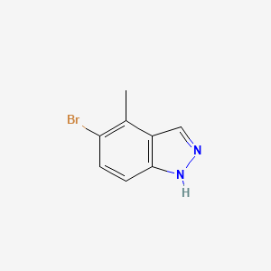 5-Bromo-4-methyl-1H-indazole chemical structure (CAS 1082041-34-6)