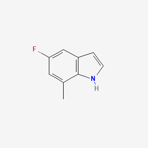 5-Fluoro-7-methyl-1H-indole chemical structure (CAS 1082041-52-8)