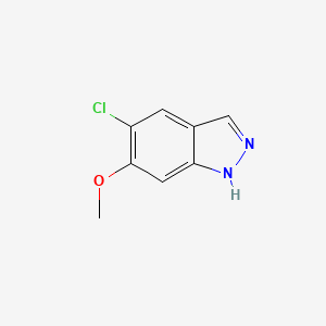 5-Chloro-6-methoxy-1H-indazole chemical structure (CAS 1082041-58-4)