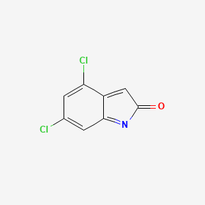 4,6-Dichloro-2H-indol-2-one chemical structure (CAS 1082041-83-5)