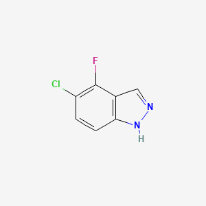 5-Chloro-4-fluoro-1H-indazole chemical structure (CAS 1082041-86-8)
