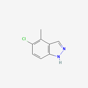 5-Chloro-4-methyl-1H-indazole chemical structure (CAS 1082042-14-5)