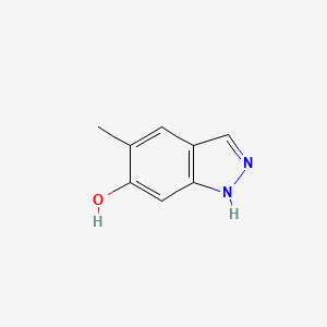 5-Methyl-1H-indazol-6-ol chemical structure (CAS 1082042-15-6)