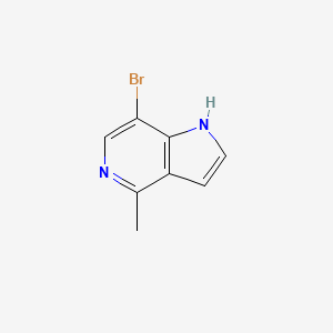 7-Bromo-4-methyl-1H-pyrrolo[3,2-c]pyridine chemical structure (CAS 1082042-20-3)
