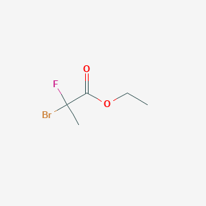 Ethyl 2-bromo-2-fluoropropanoate chemical structure (CAS 108221-67-6)