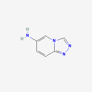 [1,2,4]Triazolo[4,3-a]pyridin-6-amine chemical structure (CAS 1082448-58-5)