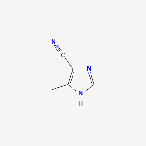 5-Methylimidazole-4-carbonitrile chemical structure (CAS 108257-41-6)