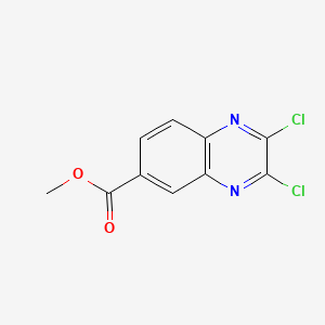 Methyl 2,3-dichloroquinoxaline-6-carboxylate chemical structure (CAS 108258-54-4)