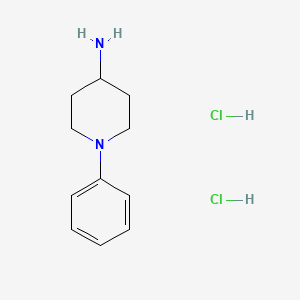 1-Phenylpiperidin-4-amine dihydrochloride chemical structure (CAS 1082662-38-1)