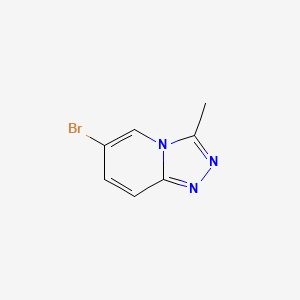 6-Bromo-3-methyl-[1,2,4]triazolo[4,3-a]pyridine chemical structure (CAS 108281-78-3)