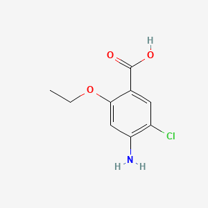 4-Amino-5-chloro-2-ethoxybenzoic acid chemical structure (CAS 108282-38-8)