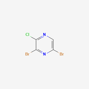 3,5-Dibromo-2-chloropyrazine chemical structure (CAS 1082843-70-6)