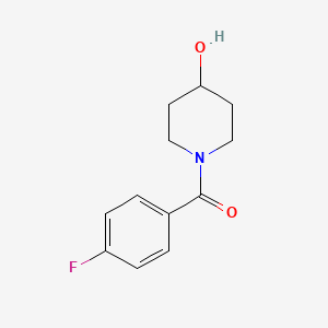 (4-Fluorophenyl)(4-hydroxypiperidin-1-yl)methanone chemical structure (CAS 1082882-95-8)