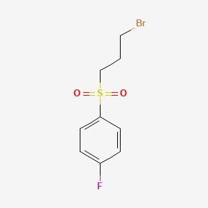 1-((3-Bromopropyl)sulfonyl)-4-fluorobenzene chemical structure (CAS 1082893-80-8)