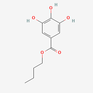 Butyl 3,4,5-trihydroxybenzoate chemical structure (CAS 1083-41-6)