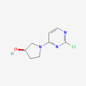 (R)-1-(2-Chloropyrimidin-4-yl)pyrrolidin-3-ol chemical structure (CAS 1083089-94-4)