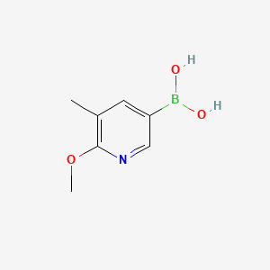 (6-Methoxy-5-methylpyridin-3-yl)boronic acid chemical structure (CAS 1083168-99-3)