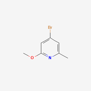 4-Bromo-2-methoxy-6-methylpyridine chemical structure (CAS 1083169-00-9)