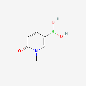 (1-Methyl-6-oxo-1,6-dihydropyridin-3-yl)boronic acid chemical structure (CAS 1083169-01-0)