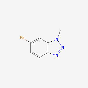 6-Bromo-1-methyl-1H-benzo[d][1,2,3]triazole chemical structure (CAS 1083181-43-4)