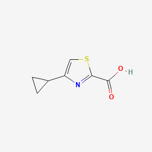 4-Cyclopropylthiazole-2-carboxylic acid chemical structure (CAS 1083274-67-2)