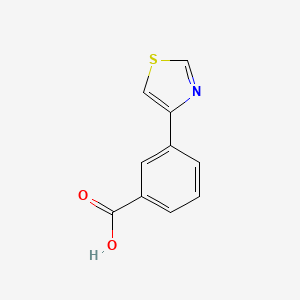 3-(Thiazol-4-yl)benzoic acid chemical structure (CAS 1083368-99-3)