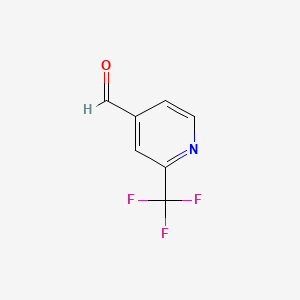 2-(Trifluoromethyl)isonicotinaldehyde chemical structure (CAS 108338-20-1)