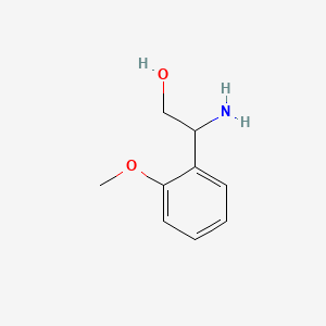 2-Amino-2-(2-methoxyphenyl)ethanol chemical structure (CAS 108343-90-4)