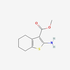 Methyl 2-amino-4,5,6,7-tetrahydrobenzo[b]thiophene-3-carboxylate chemical structure (CAS 108354-78-5)