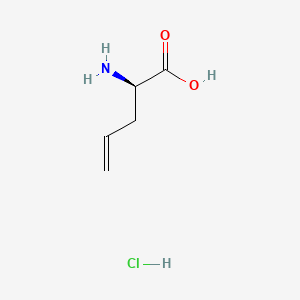 (R)-2-Aminopent-4-enoic acid hydrochloride chemical structure (CAS 108412-04-0)