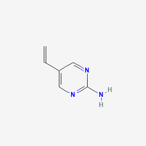 5-Vinylpyrimidin-2-amine chemical structure (CAS 108444-56-0)