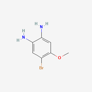 4-Bromo-5-methoxybenzene-1,2-diamine chemical structure (CAS 108447-01-4)