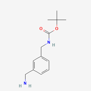 tert-Butyl 3-(aminomethyl)benzylcarbamate chemical structure (CAS 108467-99-8)