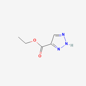 Ethyl 2H-1,2,3-triazole-4-carboxylate chemical structure (CAS 1084802-21-0)