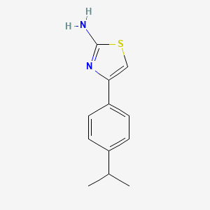 2-Amino-4-(4-isopropylphenyl)thiazole chemical structure (CAS 108481-92-1)
