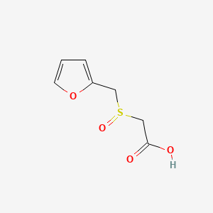 2-((Furan-2-ylmethyl)sulfinyl)acetic acid chemical structure (CAS 108499-26-9)