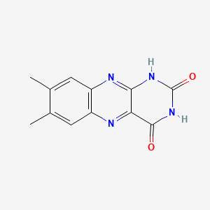 7,8-Dimethylbenzo[g]pteridine-2,4(1H,3H)-dione chemical structure (CAS 1086-80-2)