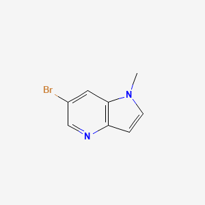 6-Bromo-1-methyl-1H-pyrrolo[3,2-b]pyridine chemical structure (CAS 1086064-46-1)